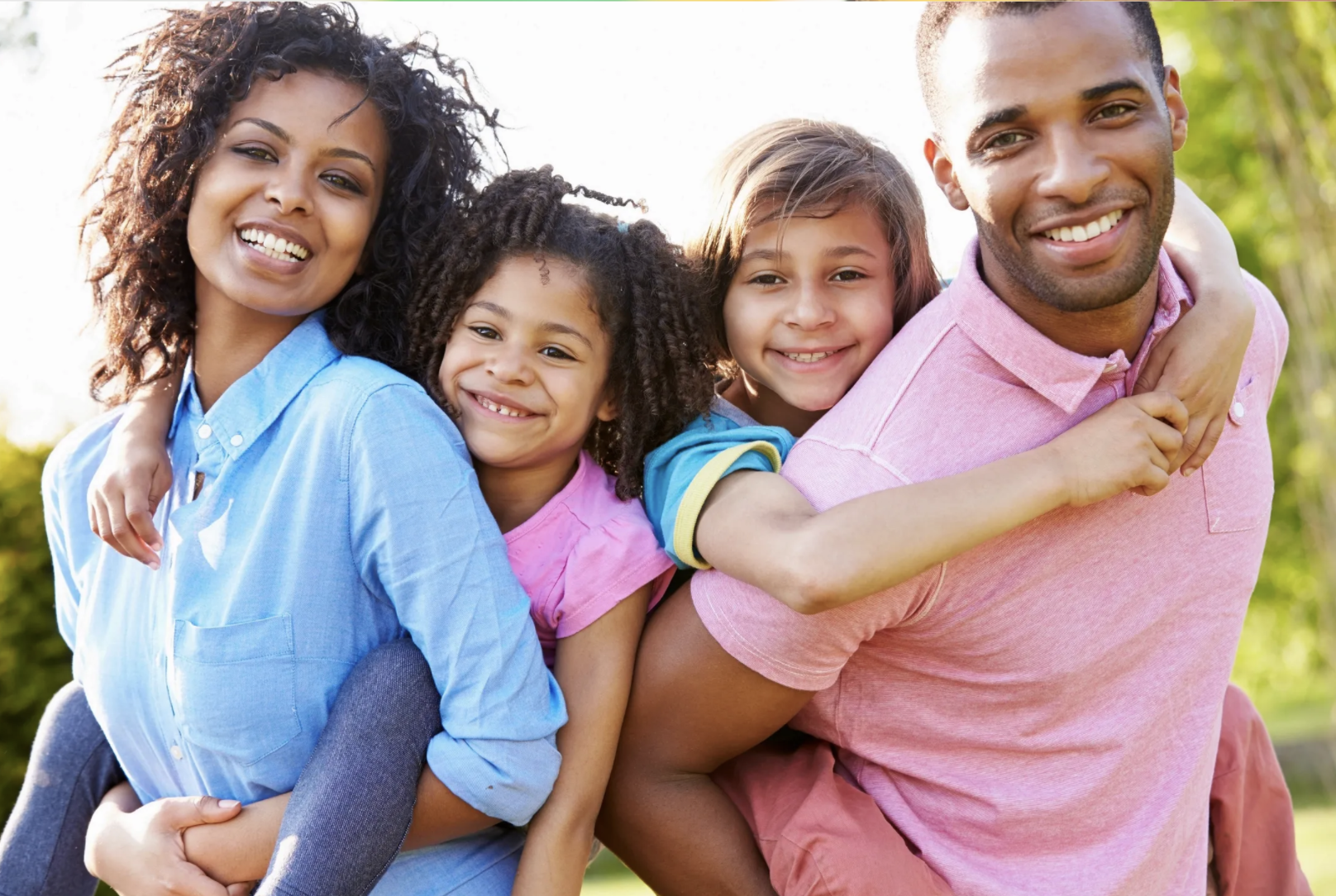 Happy Diverse Family A